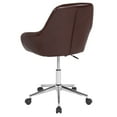 thumbnail image 5 of Flash Furniture Cortana Home and Office Mid-Back Chair in Brown LeatherSoft, 5 of 7