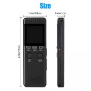 CSYANXING Lecture Recorder 3072Kbps PCM Recording A B Repeat Playback for Language Learning Effective Study Aid Black Finish