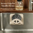 thumbnail image 4 of Wall Mount Silicone Soap Holder, Sink Sponge Holder, Suction Sponge Holder for Kitchen Sink, Silicone Sponge Holder, Leaf Hollow Drainage Soap Dish, Self-adhesive Storage Organizer 1Pcs, 4 of 5