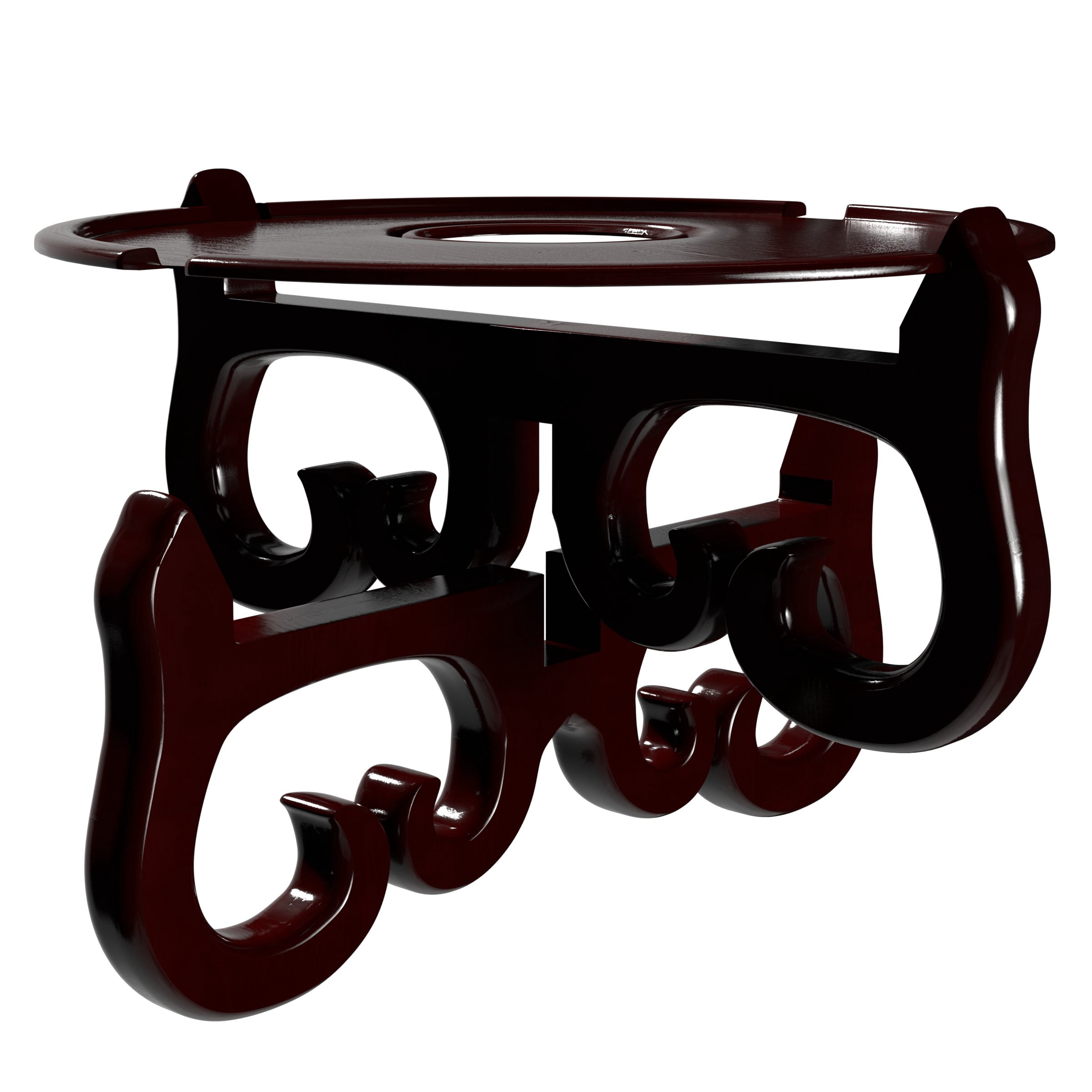 Red Lantern Fishbowl Cross Stand - Size 10.5 in. Base Diameter