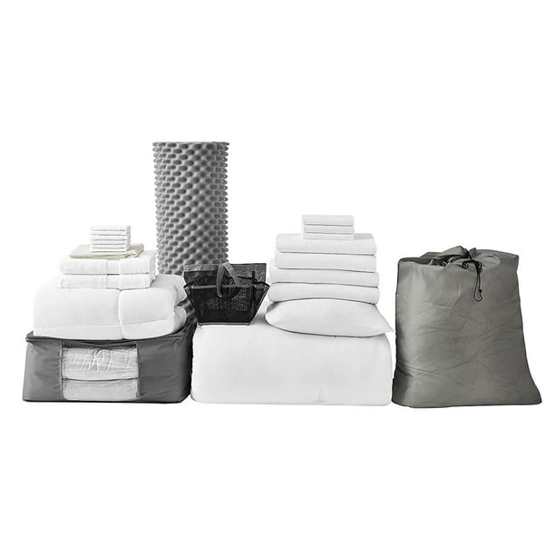 College Dorm Bedding Upgraded Pack, Extra Long Twin College Dorm Bedding