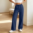 thumbnail image 2 of VBVC Women's Wide Leg Jeans with Pockets , Elastic Waist Pull On Denim Pants For Women, XS-XL, 2 of 7