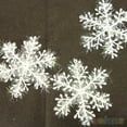 thumbnail image 3 of Opolski Pack Of 30 White Snowflake Artificial Christmas Festival Party Home Decor Ornaments, 3 of 8