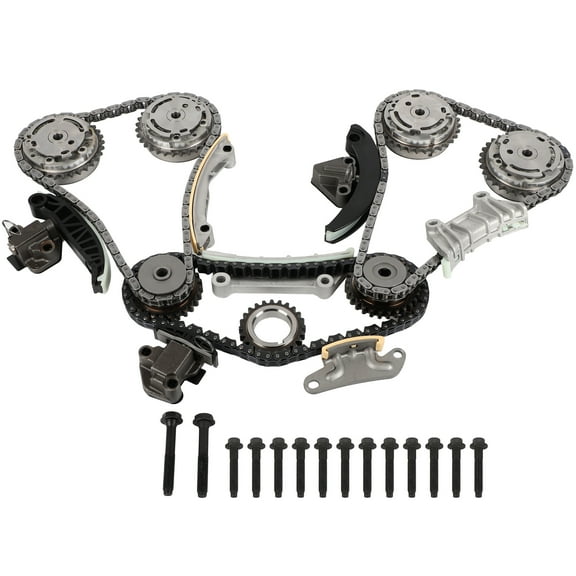CCIYU Engine Timing Chain Kit Compitiable for Buick,for Cadillac 2.8L,3.6L TK10436E,12588273,12588272,916-637,916-951,12571759