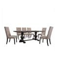 thumbnail image 1 of ACME Morland Dining Set in Vintage Black, 1 of 9