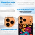 thumbnail image 6 of Case For Apple iPhone Air / 17 Pro / 17 Pro Max Series Case, Slim Thin Transparent Flexible Clear TPU Shockproof Phone Case For iPhone 17 Series, Day of the Dead Inspired (4), 6 of 6