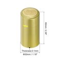 thumbnail image 2 of Uxcell 50 Pack Heat Shrink Wine Bottle Caps, 1.18" Wine Shrink Wrap Sleeves Cap, Gold, 2 of 6