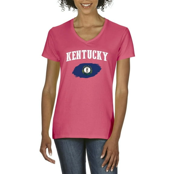 Normal is Boring - Women's T-Shirt V-Neck Short Sleeve, up to Women Size 3XL - Kentucky