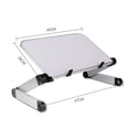 thumbnail image 1 of Aluminum Alloy Laptop Portable Foldable Adjustable Laptop Desk Computer Table Stand Tray Notebook PC Folding Desk Table Enlarge white, 1 of 5