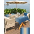 thumbnail image 5 of Outdoor Tablecloths with Umbrella Hole & Zipper, Navy Blue Ombre 60 x102 Inch Rectangle Tablecloths, Modern Yellow Gradient Farmhouse Art Waterproof Table Cloth, Patio/Pool/Picnic Table Covers, 5 of 8
