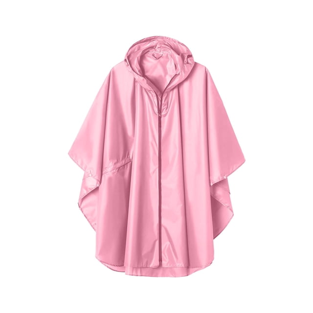 Mgmyaa Imperméable pour Femmes Veste Imperméable Légère avec Capuche à Fermeture Éclair Veste Imperméable à Manches 3/4 avec Poches P-TTG