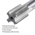 thumbnail image 3 of Unique Bargains M20 x 1.25 Left Hand High Speed Steel Machine 4 Straight Flutes Thread Tap, 3 of 6