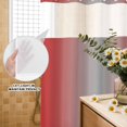 thumbnail image 3 of No Hook Shower Curtain, Red Grey Ombre Shower Curtains for Bathroom with See Through Top Window, Modern Gradient Abstract Art Waterproof & Washable Bath Curtain Narrow 54"x78", 3 of 9