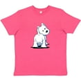 thumbnail image 3 of Inktastic Fluffy Butt Westie Youth T-Shirt, 3 of 5