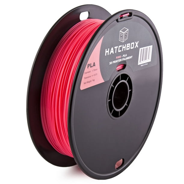 HATCHBOX 3D PLA1KG1.75PNK PLA 3D Printer Filament, Dimensional Accuracy +/ 0.05 mm, 1 kg