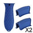 thumbnail image 1 of Juego de 2 Fundas de silicona BLESIY para agarraderas ollas sartenes color azul 2 piezas, 1 of 8