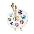thumbnail image 6 of Versatile Enameled Drip Rhinestones Brooch Lightweight Design Suitable for Various Outfits Parties and Special Occasions, 6 of 9