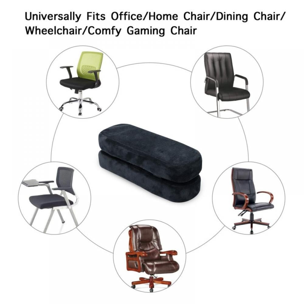 Details about   Office and Gaming Chair Armrest Covers Memory Foam Work Station Desk Chair Arm 