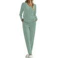 thumbnail image 5 of Fantaslook Womens Pajamas Sets Long Sleeve Shirts and Jogger Pants With Pockets Two Piece Lounge Sets Fall Oufits, 5 of 9