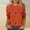 (Fashion 52)Orange, variant on Aimik Women's Vintage Floral Print Top Summer Crew Neck 3/4 Sleeve Casual Office Tee Loose Lightweight Top