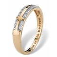 thumbnail image 2 of PalmBeach Jewelry Diamond Accent 10k Yellow Gold Lord's Prayer Cross Ring, 2 of 5