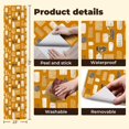 thumbnail image 4 of Peel and Stick Wallpaper Contact Paper Boho Modern Dots Caramel White Irregular White Dashes Brown Natural Self Adhesive and Removable 24in x 118in, 4 of 8