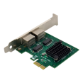 thumbnail image 4 of 2X BCM5718 Carte Réseau Serveur Gigabit PCI X1 Adaptateur Réseau Double Port Compatible avec PXE VLAN, 4 of 5
