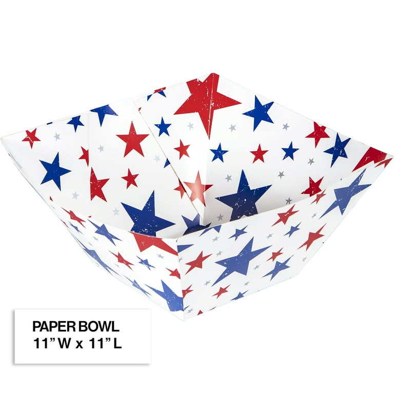 Red cheap paper bowls