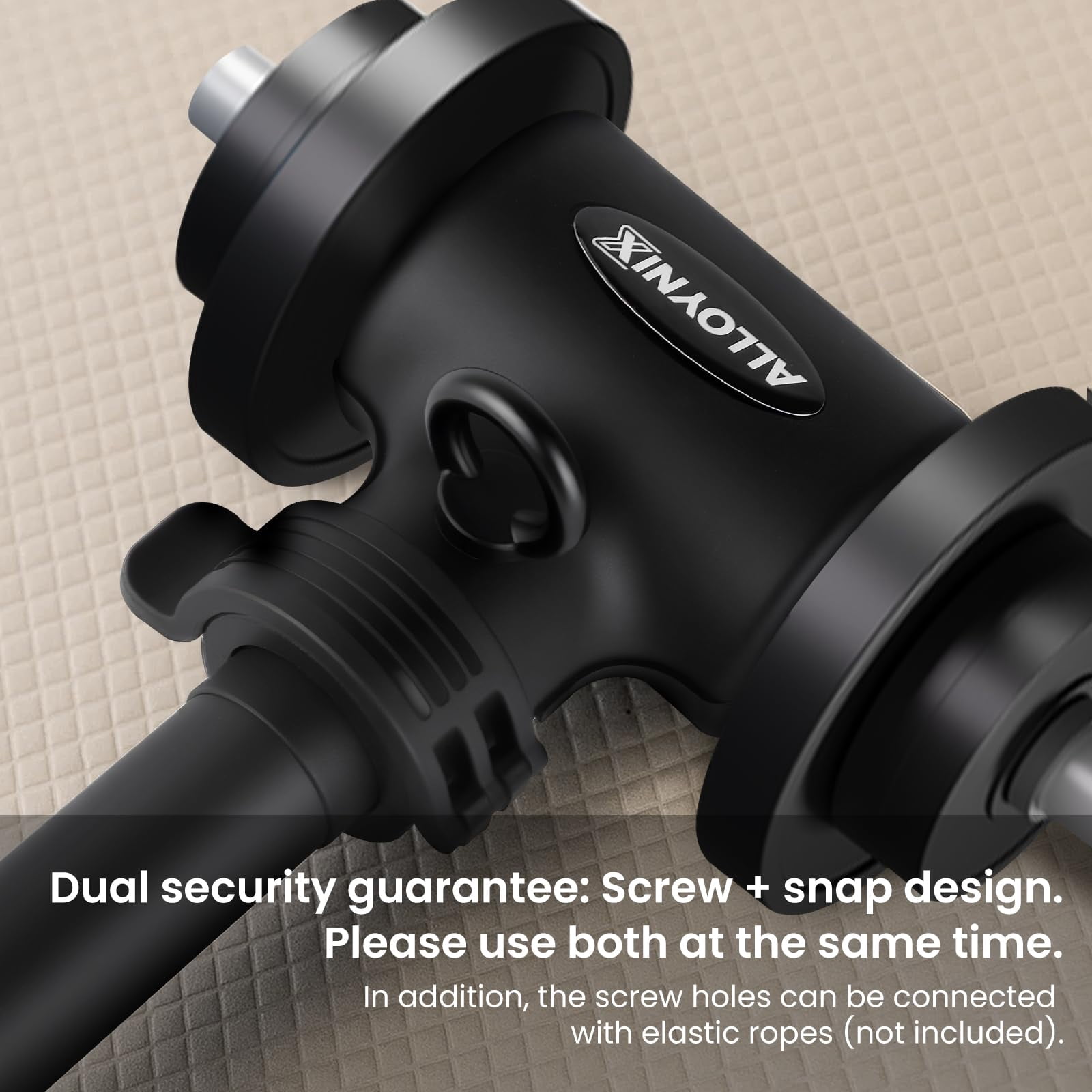 Dumbbell To Barbell Converter 2.0 - Transform Dumbbells Into Set For Home Gym  Adjustable Weight Bar With Anti-slip Foam Grip Steel Clamp & 200lb Max Capacity Compatible Standard