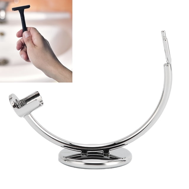 Soporte de Rasurador, Soporte de Pincel de Afeitar Accesorios de Soporte de Estructura Estable Duracia A PrueBa de ÓXido Con Base Sin Deslizamiento para Baído de Baído