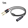 thumbnail image 1 of MYG XLR to Dual RCA Y Splitter Cable Anti-Shielding for Mixer Power Amp Mic, 1 of 9