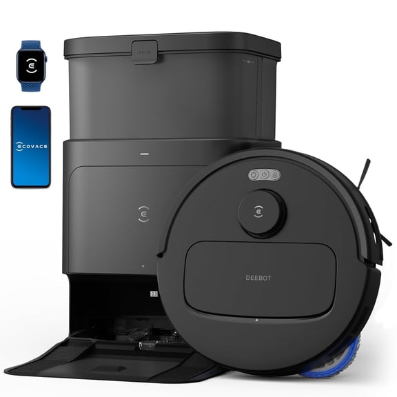 ECOVACS DEEBOT N30 Pro Omni Robot Vacuum and Mop, 10000Pa Suction, TruEdge Adaptive Edge Mopping, Hot Water Mop Washing