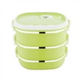 thumbnail image 3 of Stainless Steel Storage Containers with Lids 3-Layer 2700Ml Rectangular Food Lunch Box Stainless Steel Lunch Box Lunch Box Food Storage Box Childrens Lunch Box Hot Food, 3 of 8