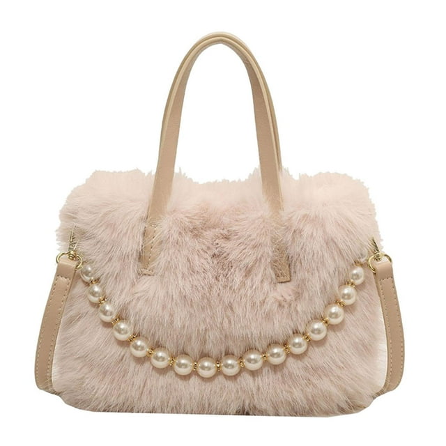 Bolso Tote De Felpa, Bolso De Hombro Moderno Y Ligero Para El Trabajo, Vacaciones Y Desplazamientos