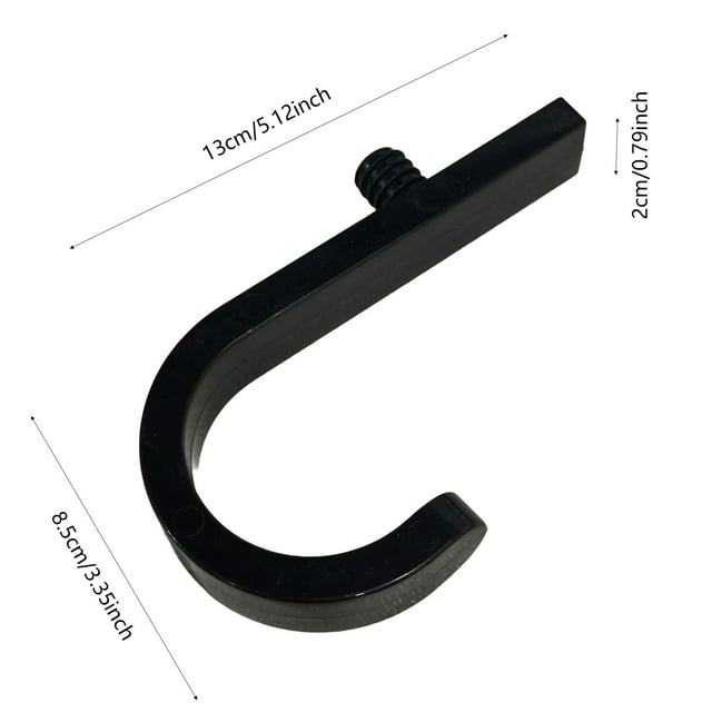 Ltdhehe She D Storage Hook Kit 10 Pack Heavy Duty Utility Hangers For Tool Organization (4 Styles: Double Ended/J Hook/U Hook/Threaded) Wall & Side Panel Mount