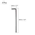 thumbnail image 2 of Unique Bargains T45 Anti Tamper Proof Torx Star Key Bit Wrench, L-Shape 7.87-inch Long Arm, S2 Steel 4 Pack, 2 of 5
