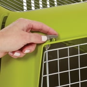 MidWest Homes for Pets 24 inch Two Door (Front and Top) Door Spree Travel Pet Carrier for Doga and Cats with Steel Door, Green