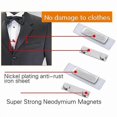 thumbnail image 3 of Magnetic Badge Holders with Steel Plate - 24 Pack ID Tag Fasteners for Office & Gatherings, 3 of 5