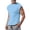 Light Blue, variant on Yifymode Mens Sleeveless Shirts Workout Tank Tops Cut Off Shirts Gym Muscle Loose Fit Tee,Black L
