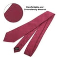 thumbnail image 4 of TSV 3pcs Men's Tie Set, Plain Neckties, Bow Tie and Pocket Square for Business and Wedding, 4 of 7