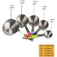 thumbnail image 2 of 10 Piezas Cucharas Medidoras Tazas Medidoras Acero Inoxidable 5 Tazas Medidoras   5 Cucharas Medidoras Juegos de Cucharas Medidoras Silicona Antideslizante Utensilios de Cocina,colorido 1, 2 of 8