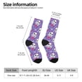 thumbnail image 2 of Pofeuu Owl And Flowers Print Crew Socks, Adult Running Hiking Socks for Youth and Adult, 2 of 6