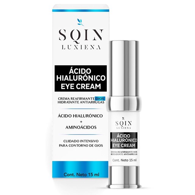 Crema para contorno de Ojos Sqin Luxiena con Ácido Hialurónico Reafirmante 15ml