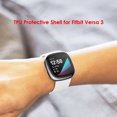 thumbnail image 2 of Marco de TPU para Fitbit Versa 3/Fitbit Sense Watch Bumper Shell (Plata), 2 of 7