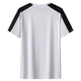 thumbnail image 4 of DAFPZW Mens Summer T-Shirts Crew Neck Color Block Short Sleeve Tee Shirts Comfy Lightweight Fashion Pullover Tops, 4 of 8