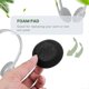 thumbnail image 4 of 4 Pair 60mm Replacement Ear Foam Earphone Pad Covers For Headset Headphone Black, 4 of 5