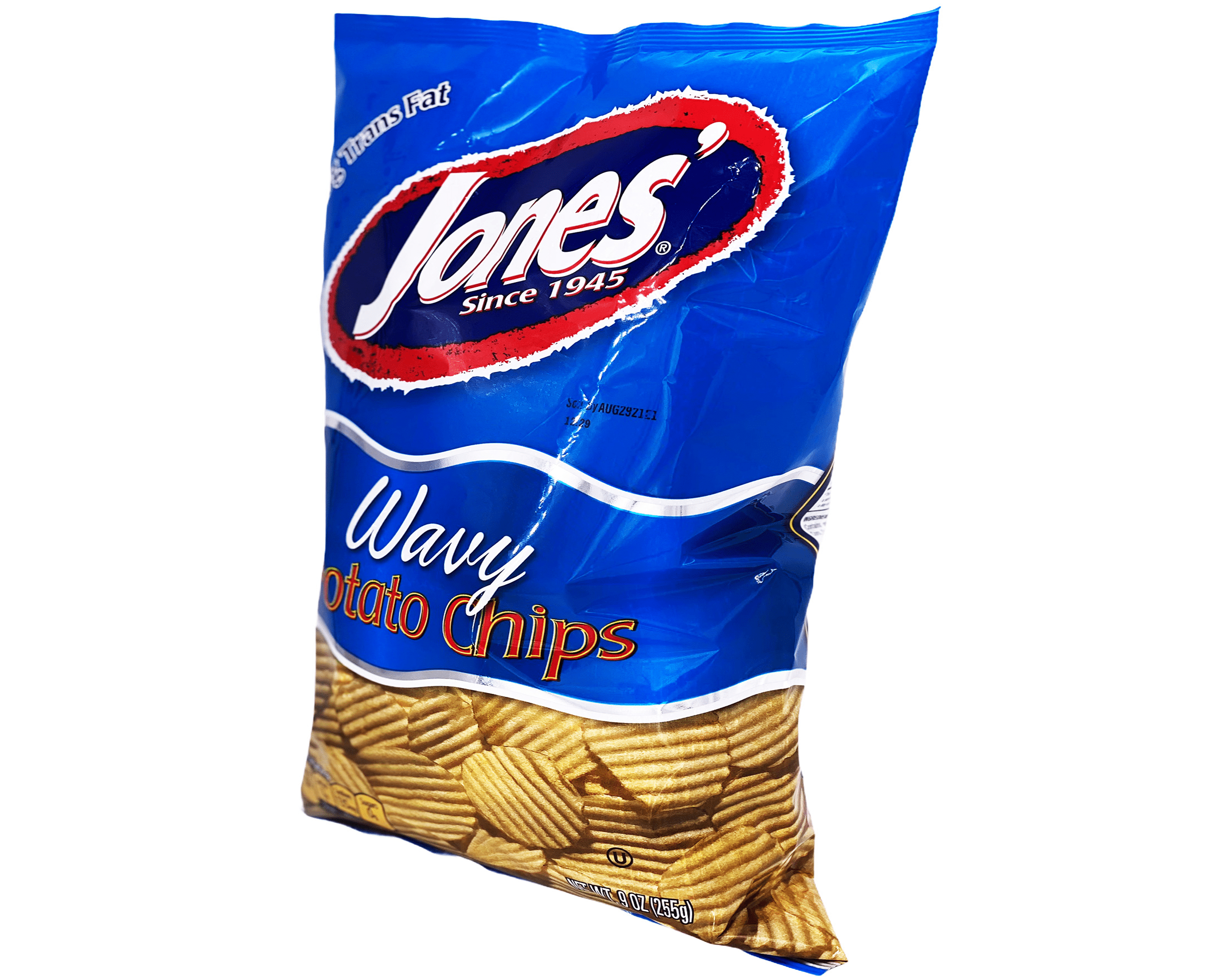 (4 pack) Jones' Wavy Potato Chips, 9 Oz.