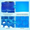 thumbnail image 6 of Chair Seat Cushion Silicon Ice Gel Seat Cushion 3D Cooling Grid Honeycombs Sitter Back Support Cushion Seat, 6 of 12