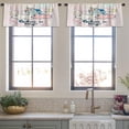 thumbnail image 3 of LALILO Kitchen Curtain Valance With Cute Unicorn Head Rod Pocket Window Curtain 52"x 18" Set of 2, 3 of 5