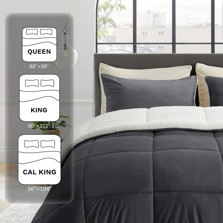 King size sherpa comforter set hotsell